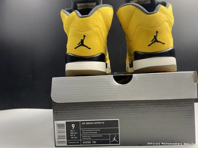 Official Maikesneakers 5 Air Retro 454783-701 T23 Jordan Tokyo 0703